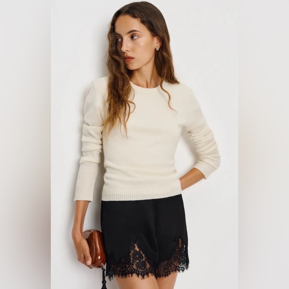 Lian Cashmere Crew Cardigan-Gossamer